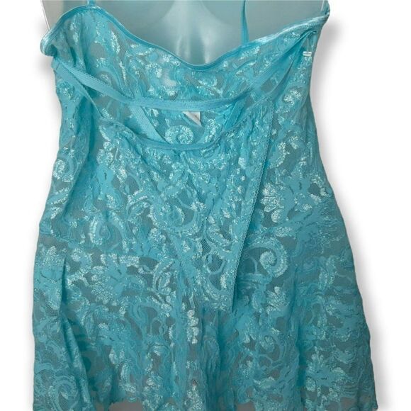 Cinema Etoile Vintage Lace Chemise and G String Set sz M - Picture 4 of 7